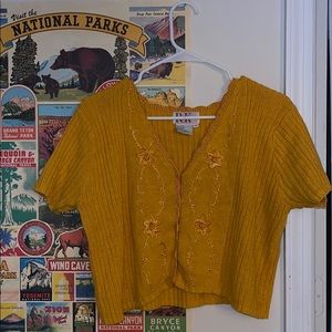 Short sleeve cardigan shirt